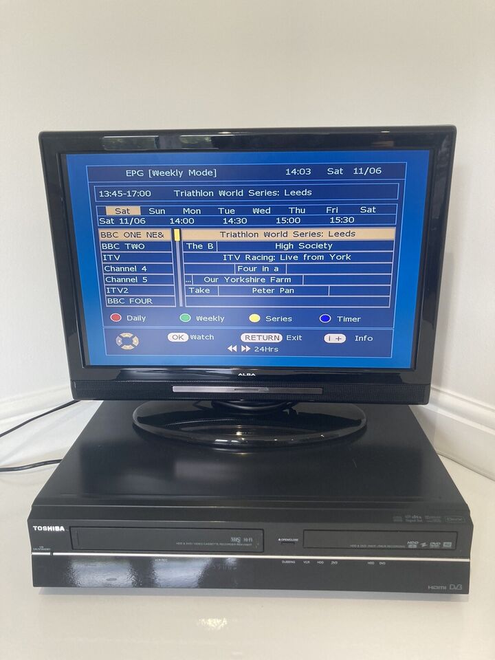 Toshiba RDXV59 DVD VHS HDD Recorder Freeview HDMI Copy VHS to DVD