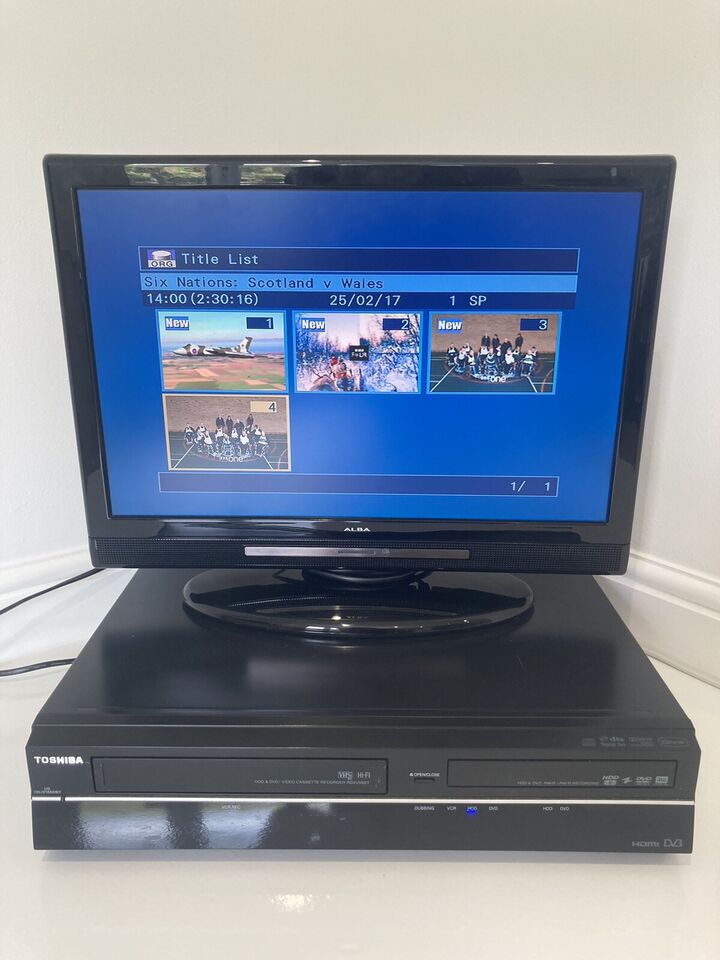 Toshiba RDXV59 DVD VHS HDD Recorder Freeview HDMI Copy VHS to DVD
