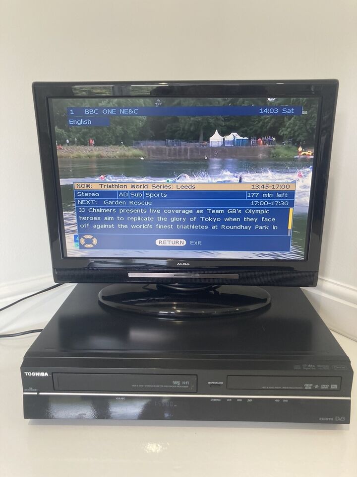 Toshiba RDXV59 DVD VHS HDD Recorder Freeview HDMI Copy VHS to DVD