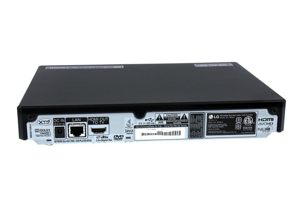 LG BP255 Blu-ray player region B / Multi ALL Region Free for DVD playback only