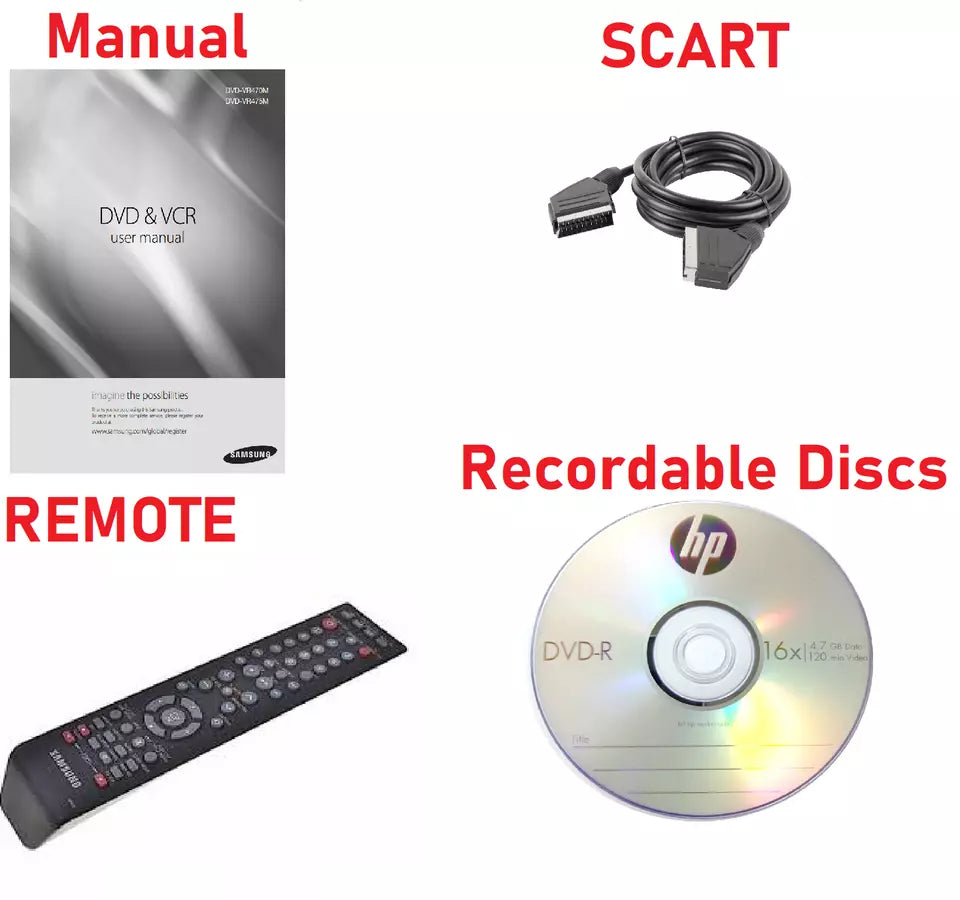 Samsung DVD-VR336 DVD VHS Recorder Copy VHS to DVD
