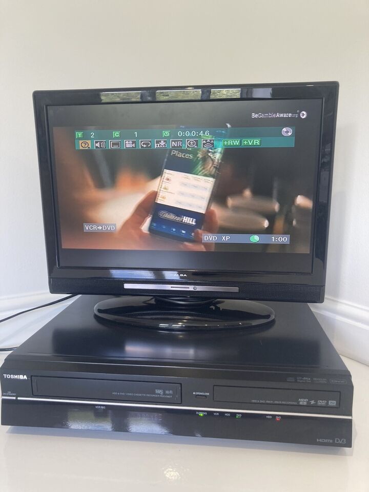 Toshiba RDXV59 DVD VHS HDD Recorder Freeview HDMI Copy VHS to DVD