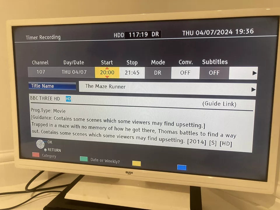 Panasonic DMR-HWT150EB Smart Network HDD Recorder with Freeview Play, Black