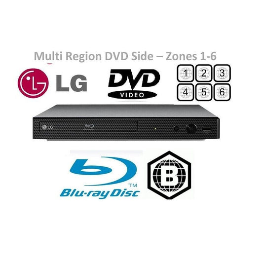 LG BP450  Blu-ray player region B / Multi ALL Region Free for DVD playback only