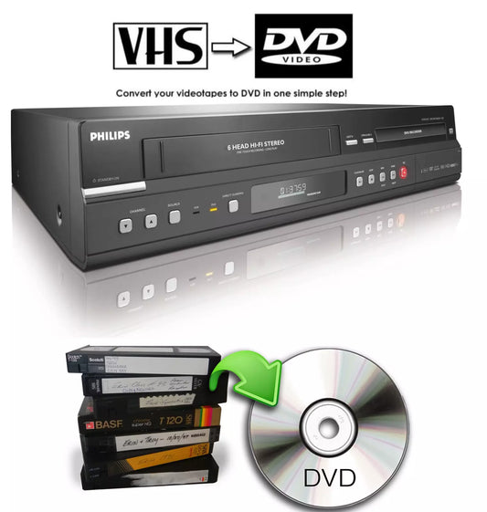 Philips DVDR3432V Copy VHS To DVD Recorder