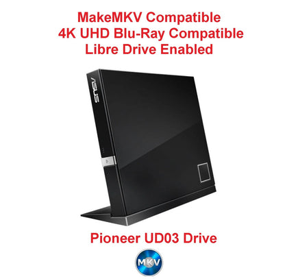 Asus Sbw-06d2x-u Blu-Ray Drive 4k MakeMKV Libredrive enabled