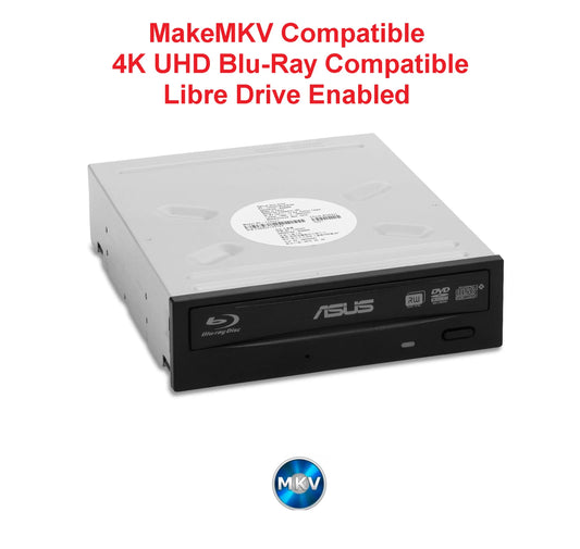 Asus Bc-12d2ht Internal Blu-Ray Drive MakeMKV 4K Uhd Libredrive enabled