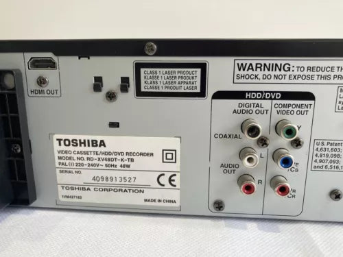 Toshiba RDXV48 – VHS & DVD & 160GB HDD Recorder