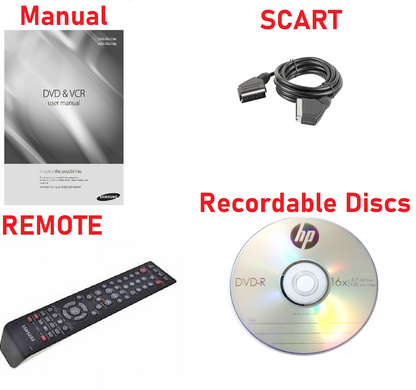 Samsung DVD-VR475M DVD VHS Recorder Copy VHS to DVD (Refurbished)