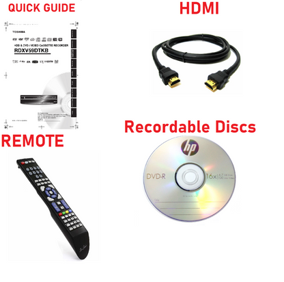 Toshiba RDXV59 DVD VHS HDD Recorder Freeview HDMI Copy VHS to DVD