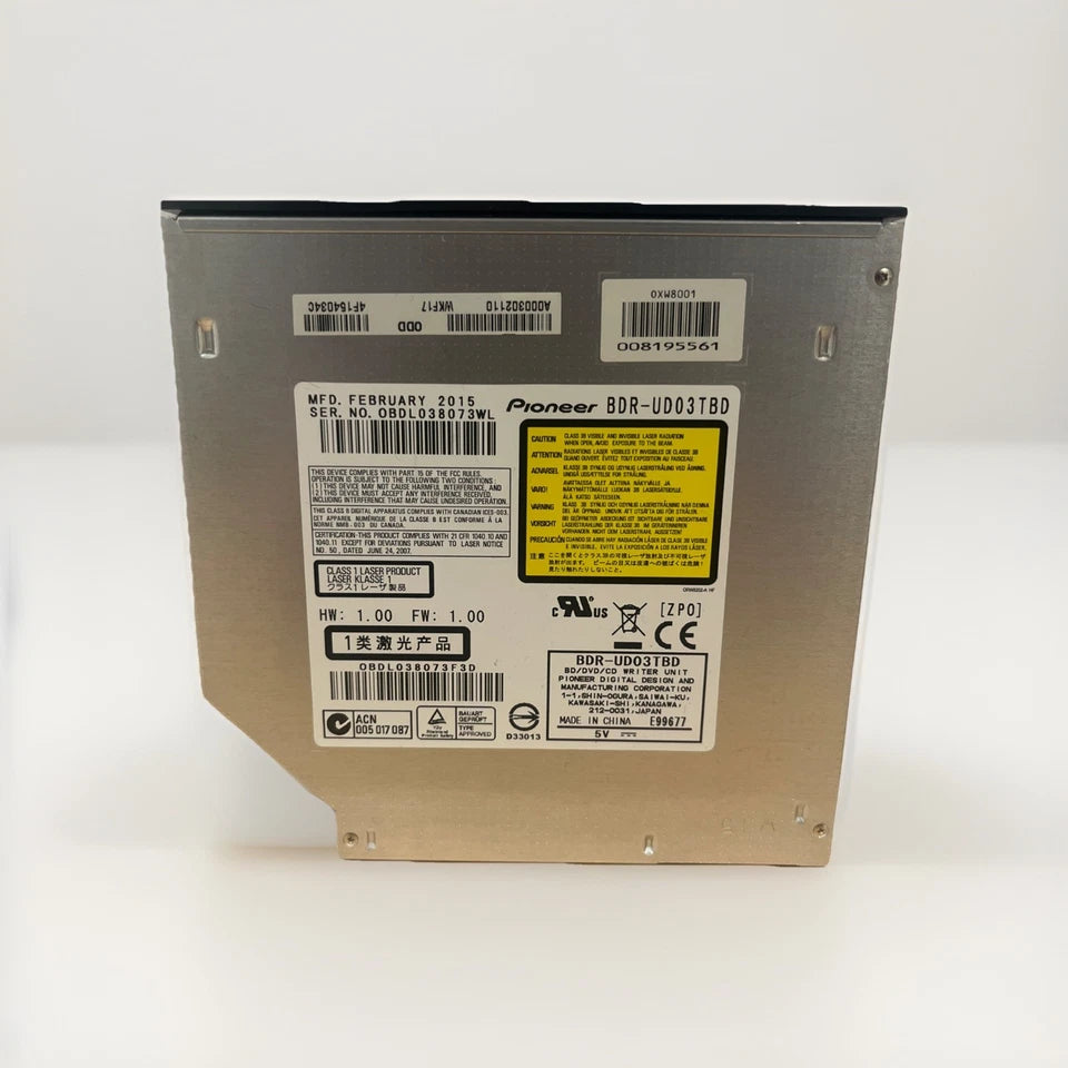 Pioneer Bdr-ud03tbd 2.5" Blu-Ray Burner Slim Usb Makemkv Uhd 4k Libredrive