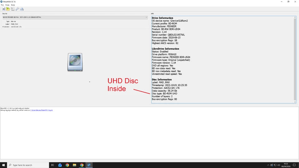 Asus Sbw-06d2x-u Blu-Ray Drive 4k MakeMKV Libredrive enabled